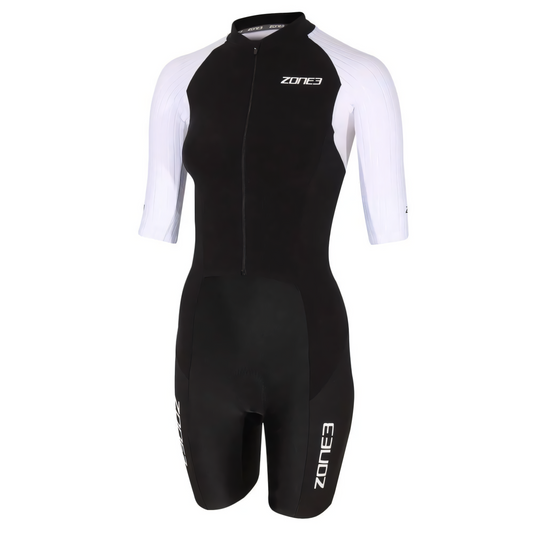 ZONE3 Women's Lava Long Distance Full Zip Short Sleeve Trisuit